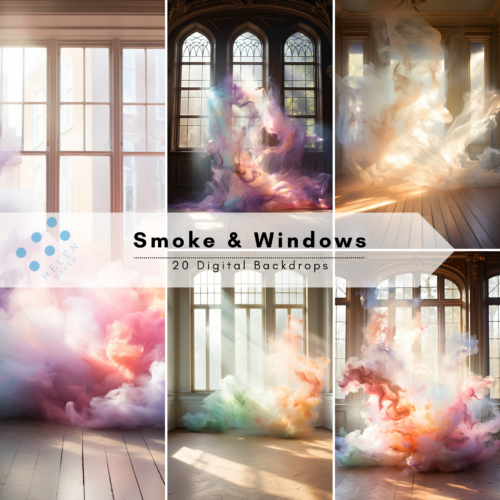Smoke & Windows Digital Backdrops